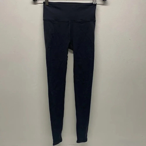 Lululemon Reveal 7/8 Tight Legging Pants Vortex 25" Dazed Gray Mesh Breathable 6 - Picture 1 of 12